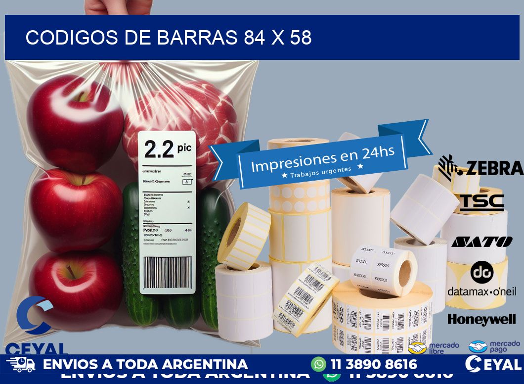 codigos de barras 84 x 58