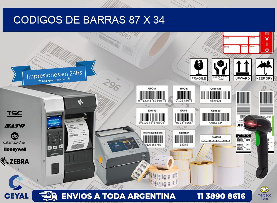 codigos de barras 87 x 34