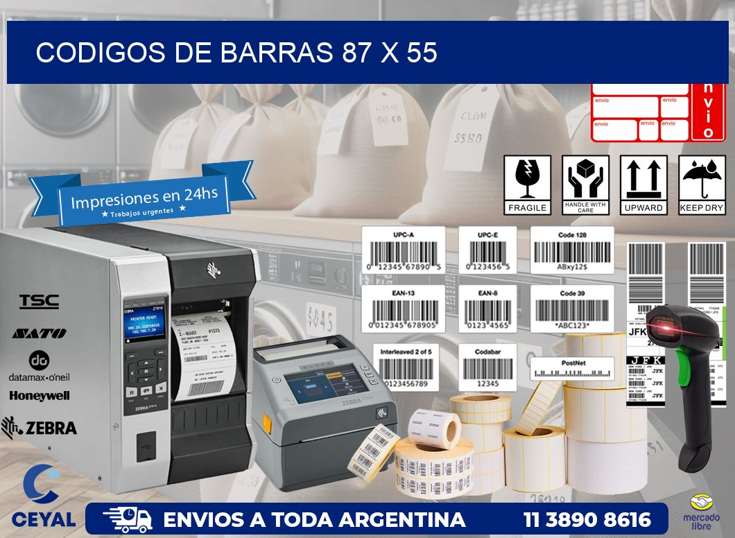 codigos de barras 87 x 55
