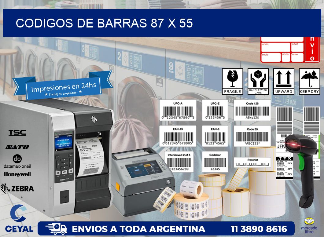 codigos de barras 87 x 55