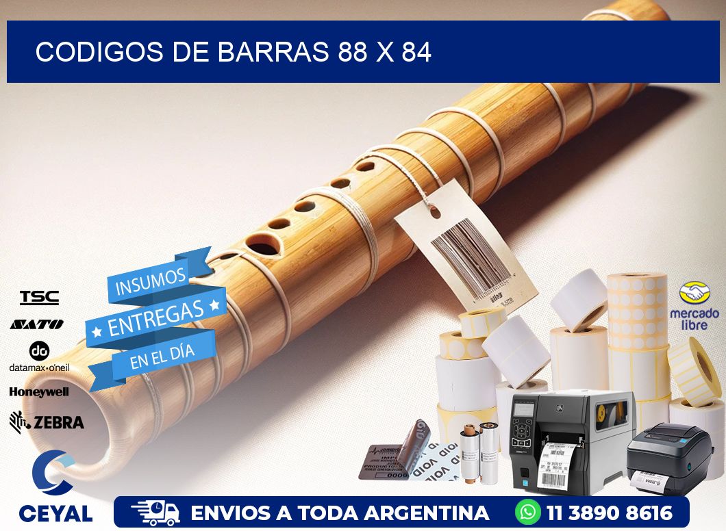 codigos de barras 88 x 84