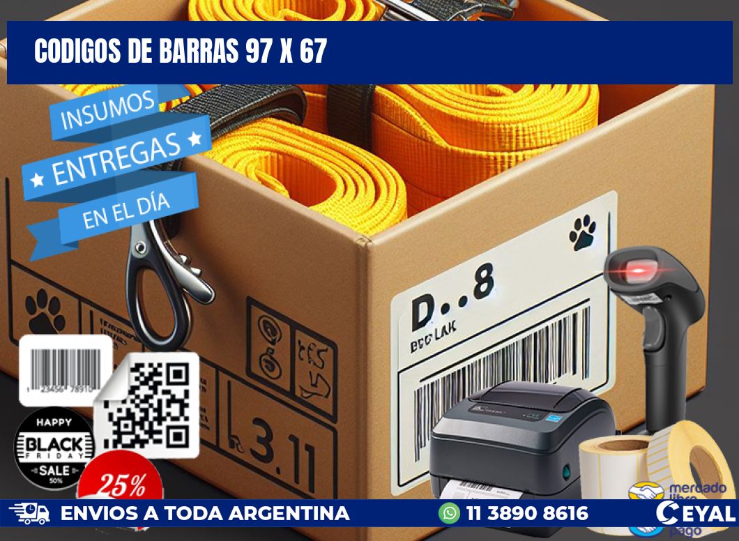 codigos de barras 97 x 67