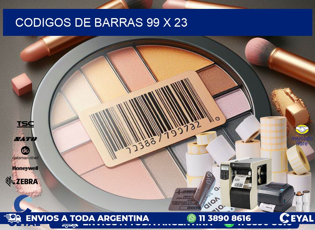 codigos de barras 99 x 23