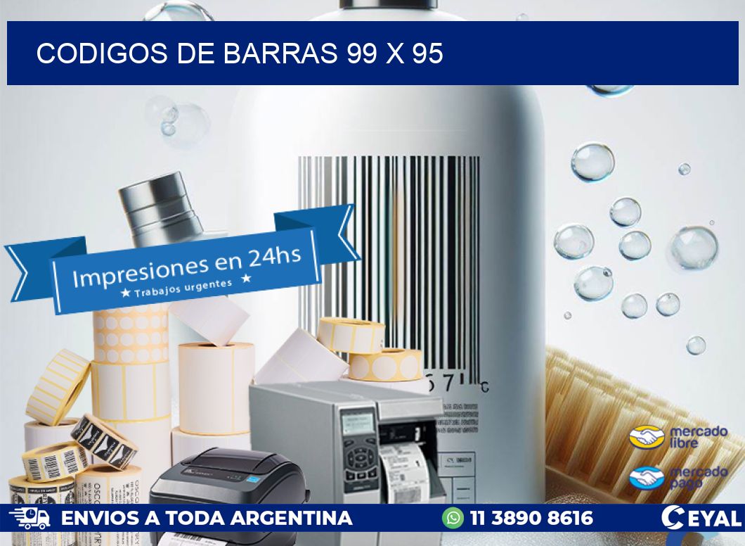 codigos de barras 99 x 95