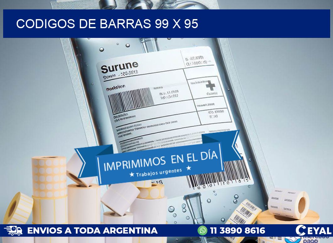 codigos de barras 99 x 95