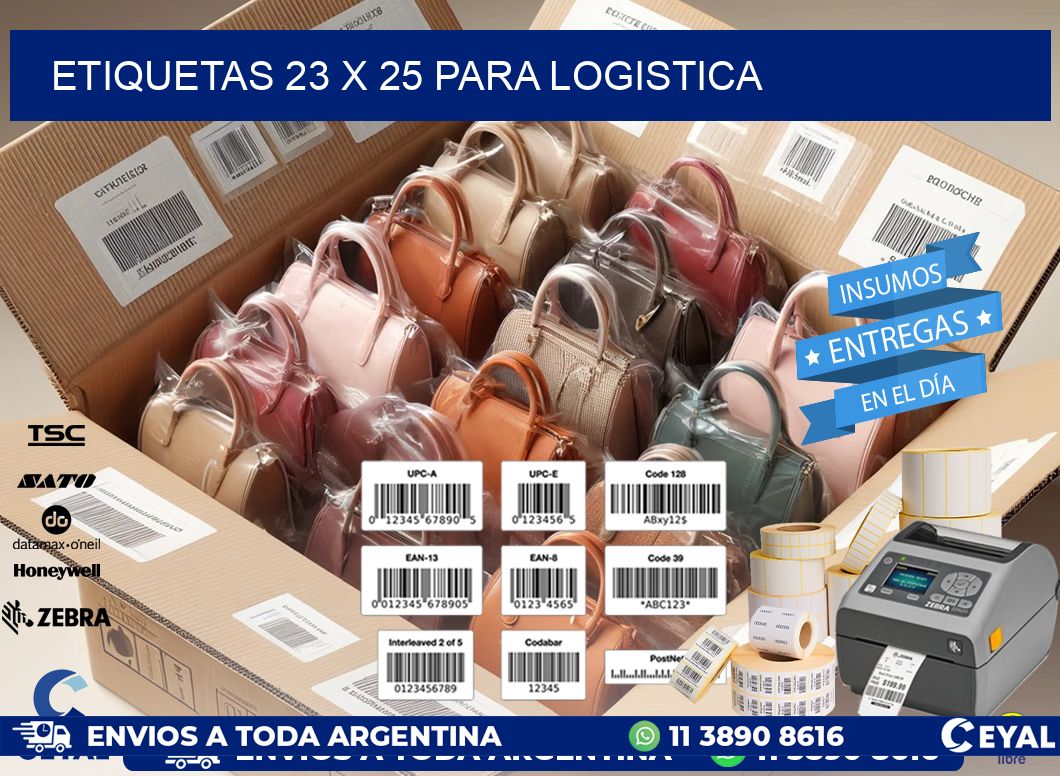 ETIQUETAS 23 x 25 PARA LOGISTICA
