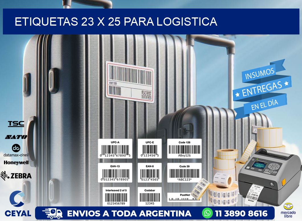 ETIQUETAS 23 x 25 PARA LOGISTICA
