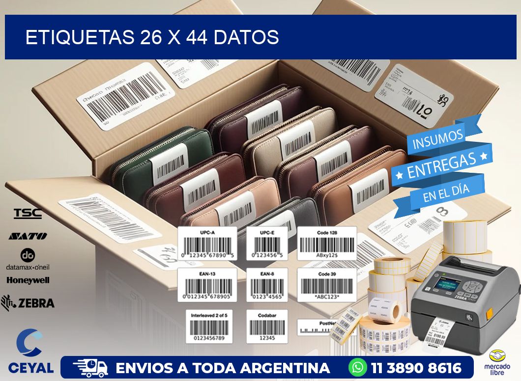 ETIQUETAS 26 x 44 DATOS