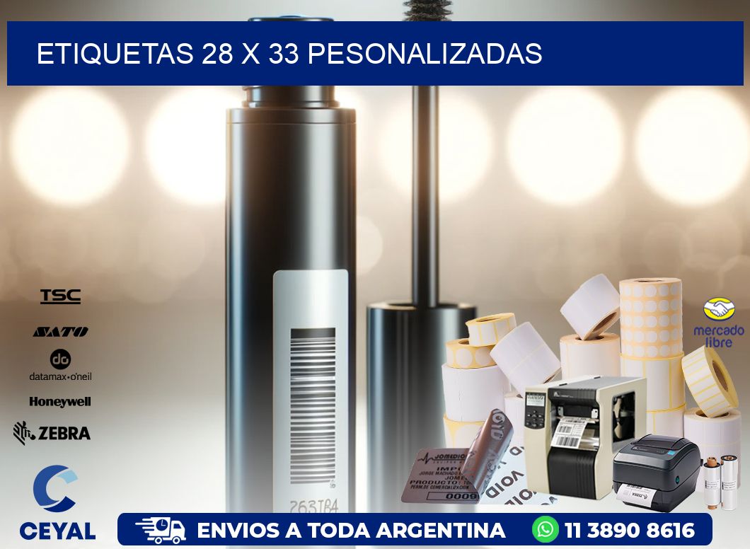 ETIQUETAS 28 x 33 PESONALIZADAS