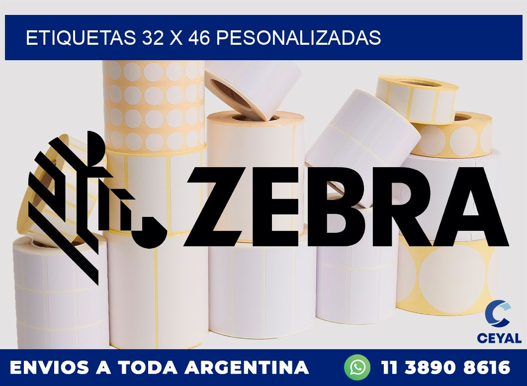 ETIQUETAS 32 x 46 PESONALIZADAS