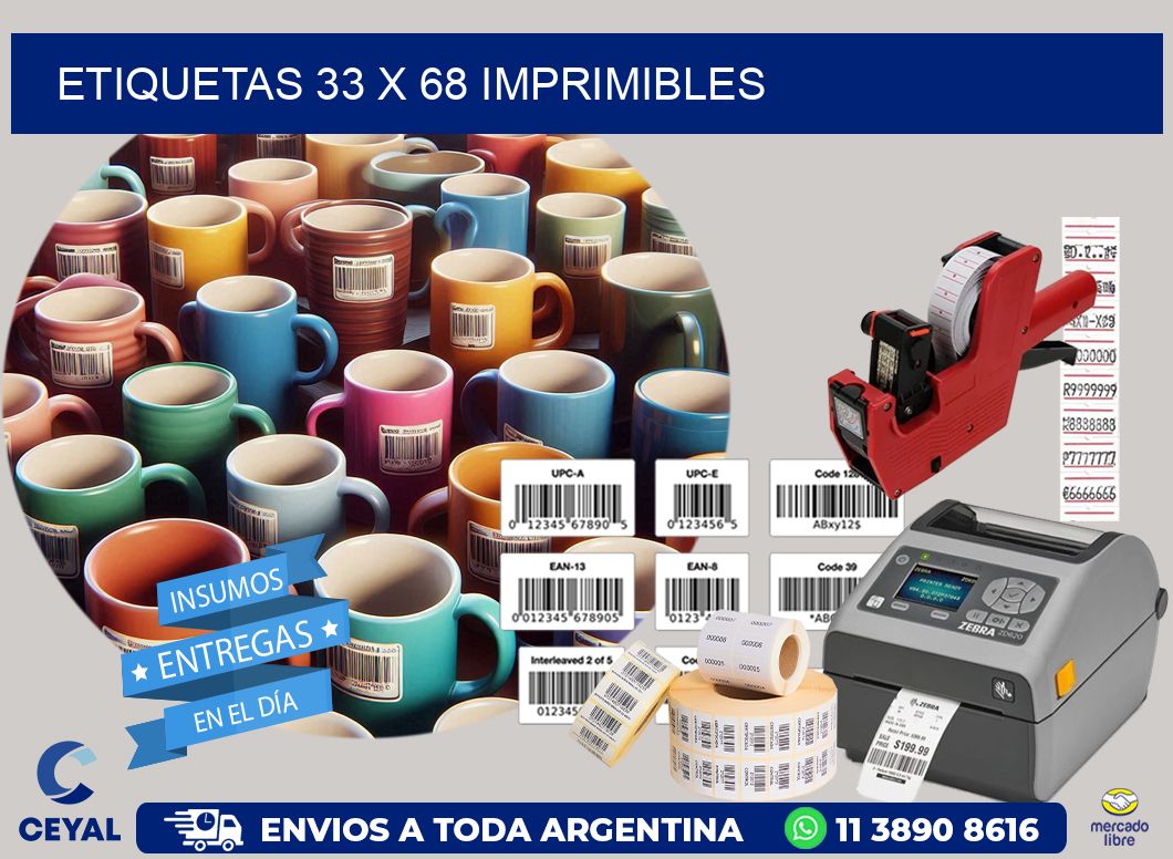 ETIQUETAS 33 x 68 IMPRIMIBLES