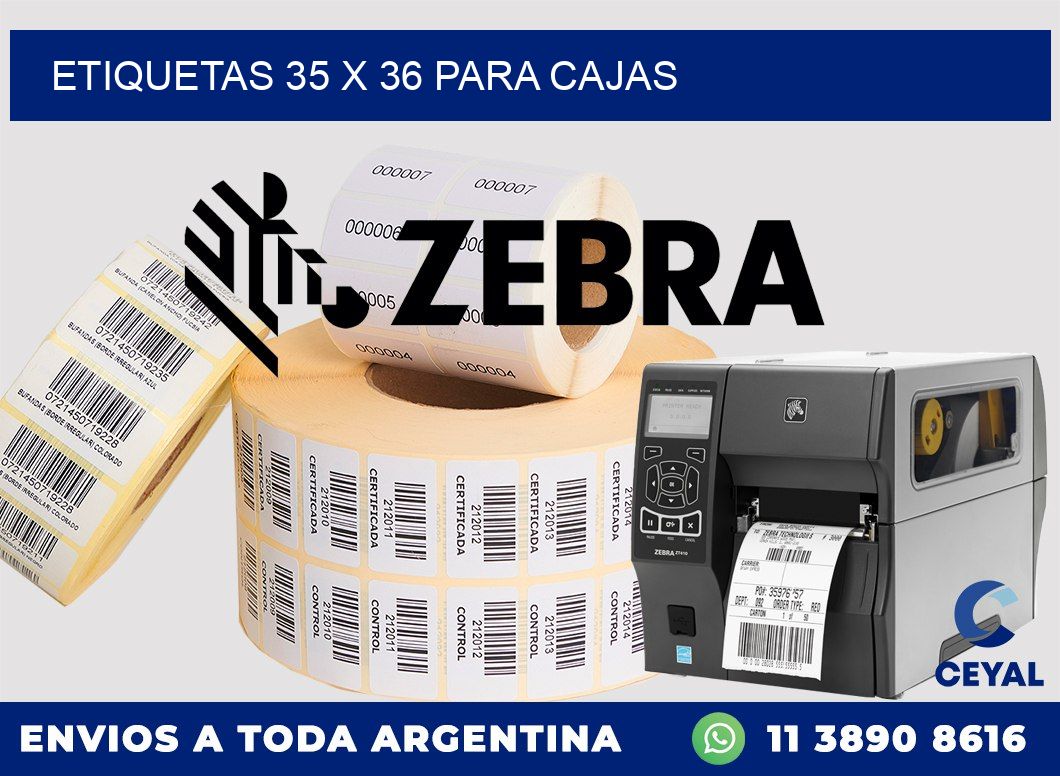 ETIQUETAS 35 x 36 PARA CAJAS