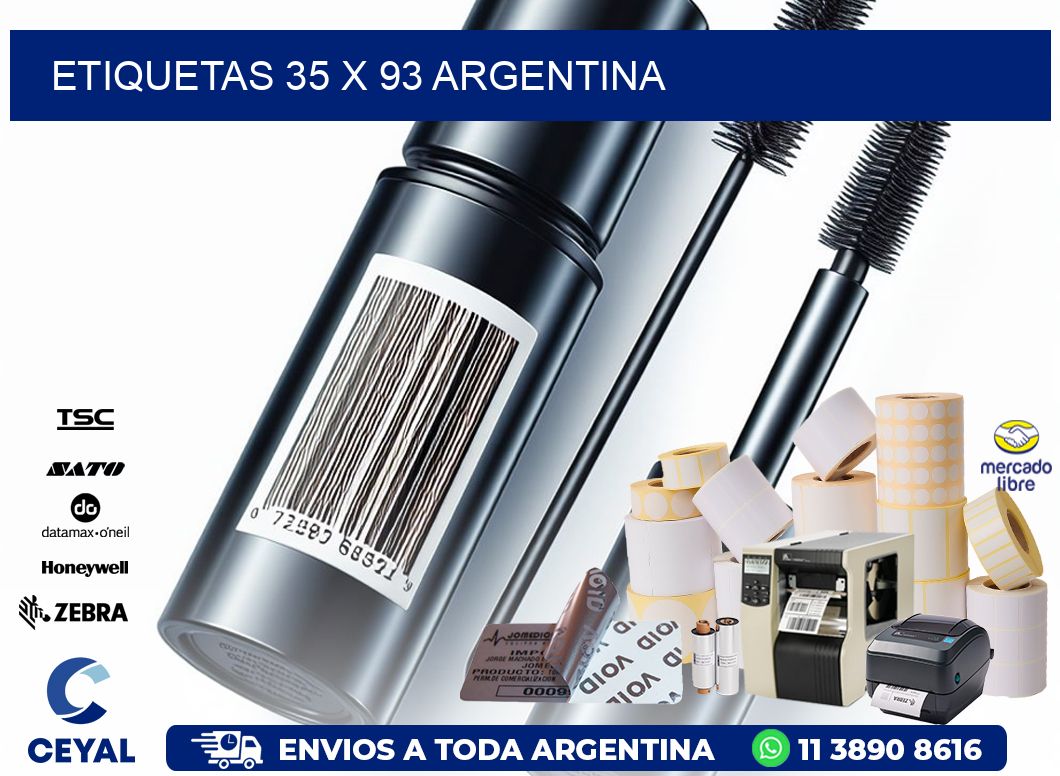 ETIQUETAS 35 x 93 ARGENTINA
