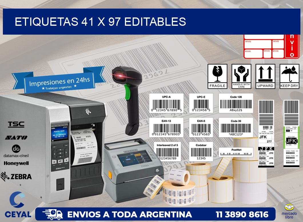 ETIQUETAS 41 x 97 EDITABLES