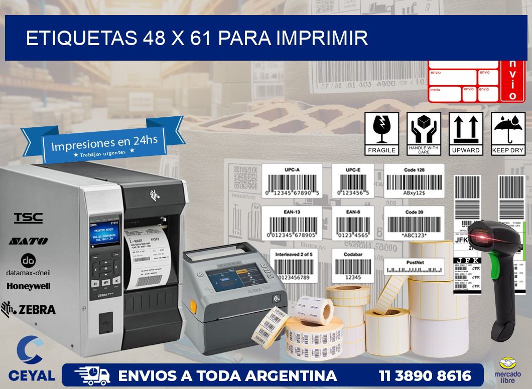 ETIQUETAS 48 x 61 PARA IMPRIMIR