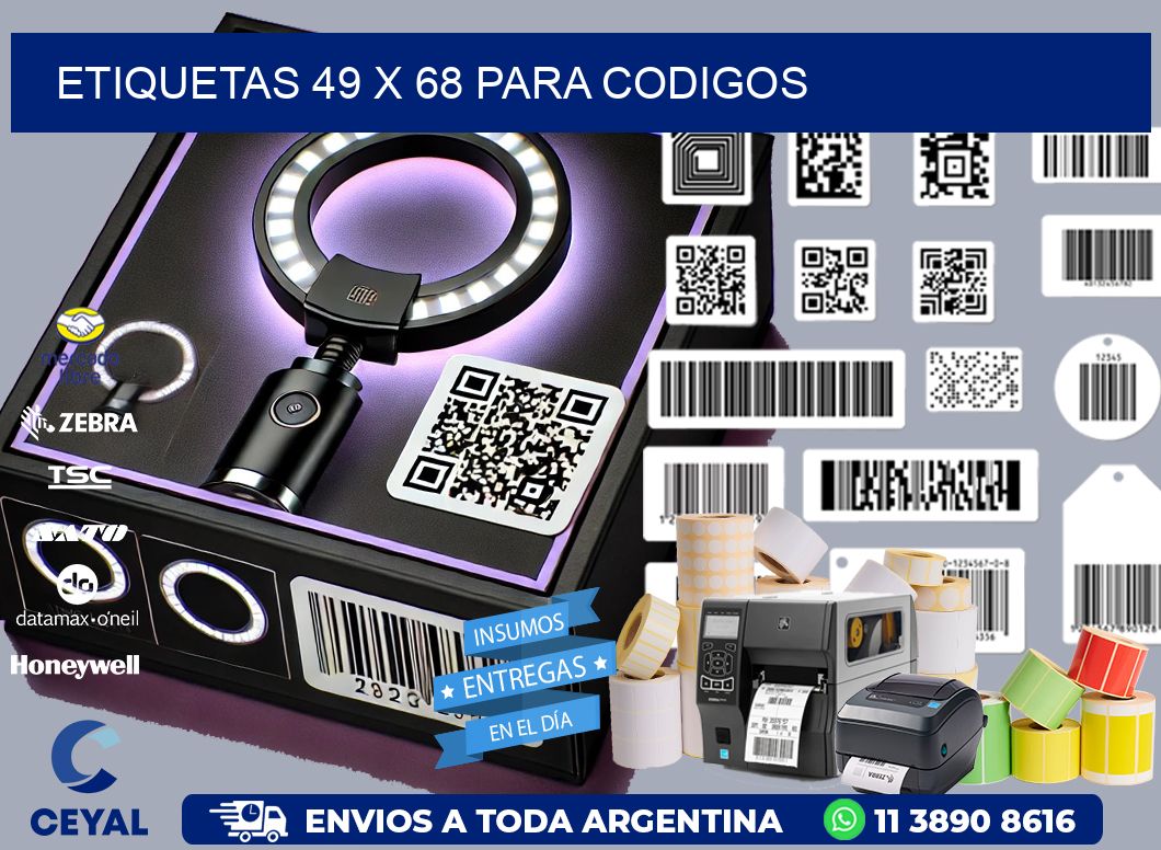 ETIQUETAS 49 x 68 PARA CODIGOS