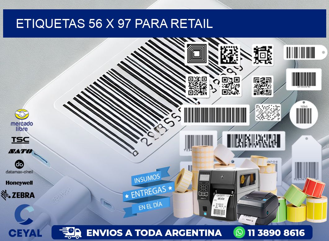 ETIQUETAS 56 x 97 PARA RETAIL