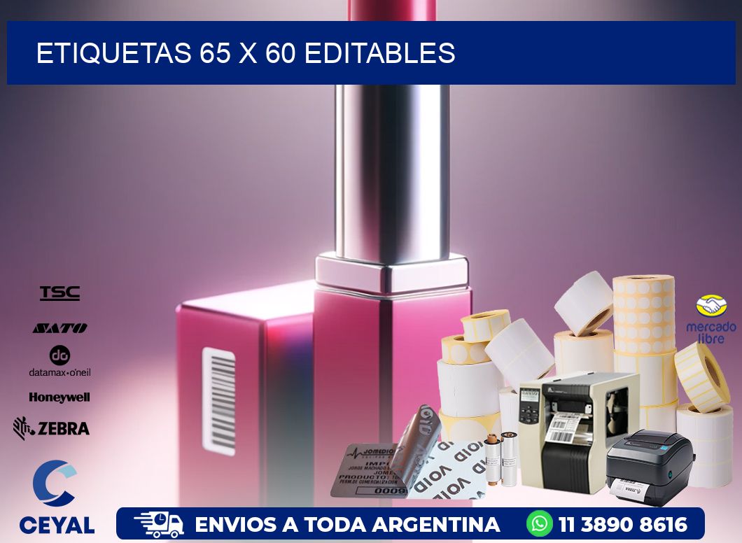 ETIQUETAS 65 x 60 EDITABLES