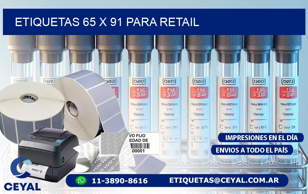 ETIQUETAS 65 x 91 PARA RETAIL