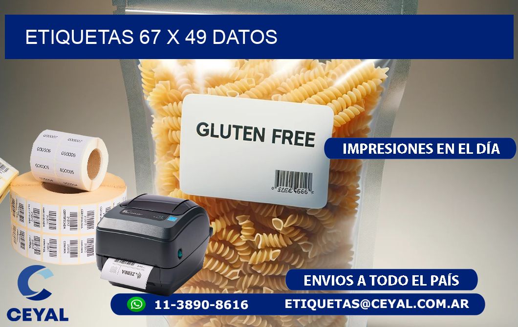 ETIQUETAS 67 x 49 DATOS