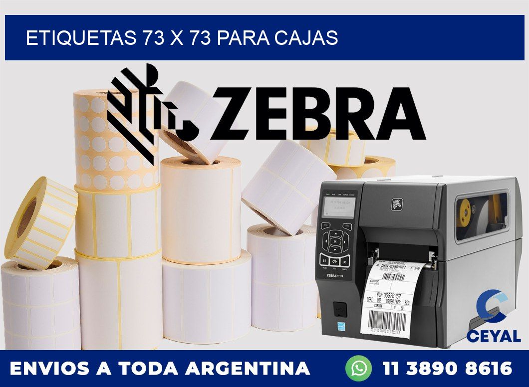 ETIQUETAS 73 x 73 PARA CAJAS
