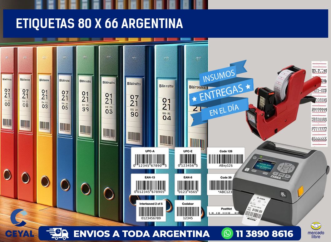 ETIQUETAS 80 x 66 ARGENTINA