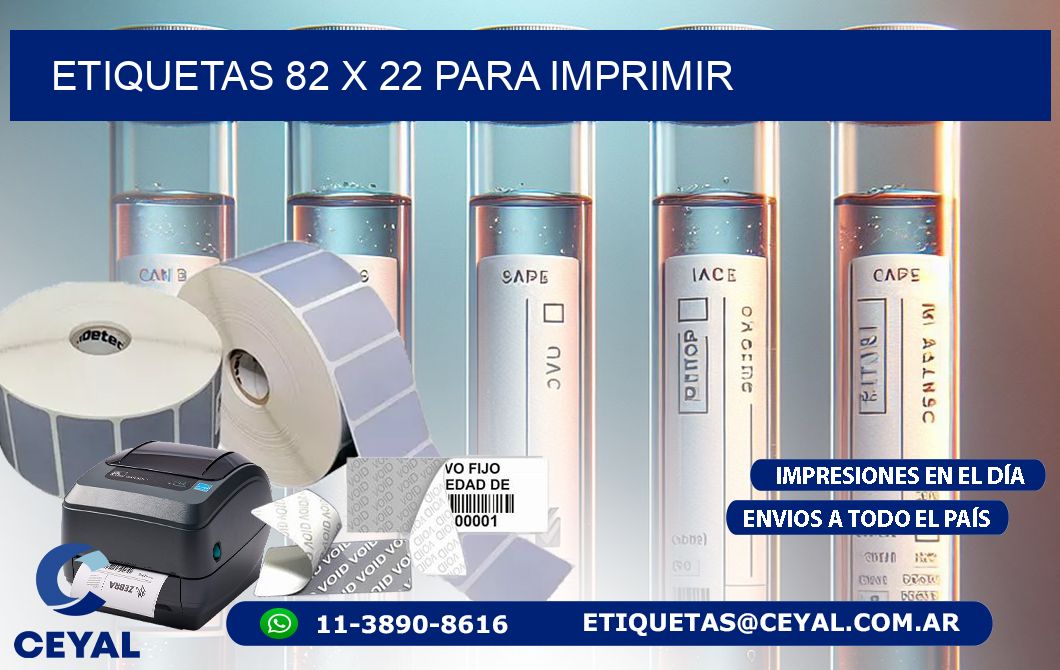 ETIQUETAS 82 x 22 PARA IMPRIMIR