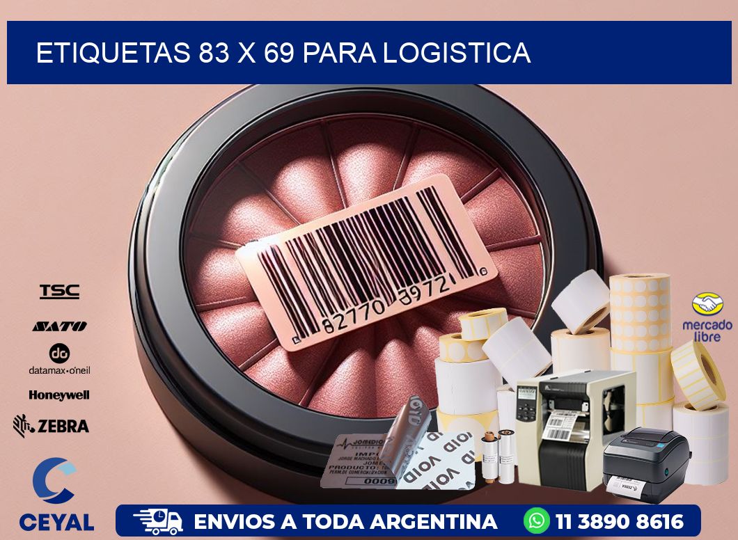 ETIQUETAS 83 x 69 PARA LOGISTICA