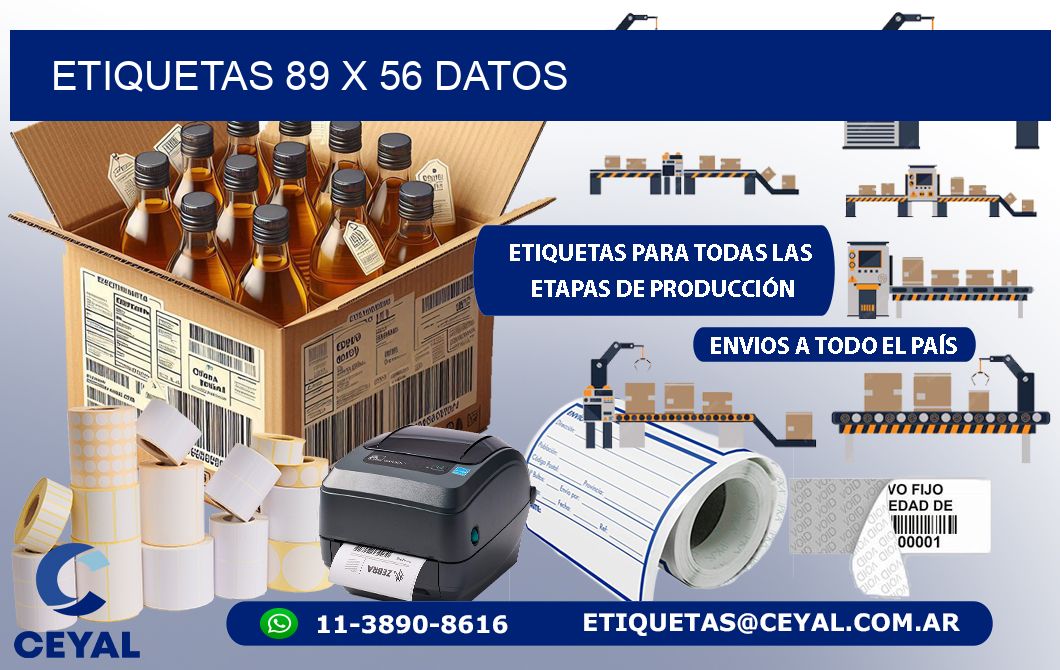 ETIQUETAS 89 x 56 DATOS