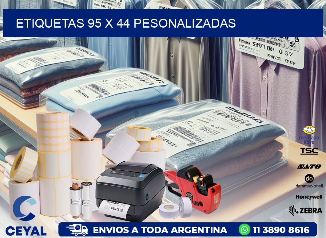 ETIQUETAS 95 x 44 PESONALIZADAS