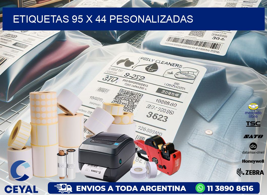 ETIQUETAS 95 x 44 PESONALIZADAS