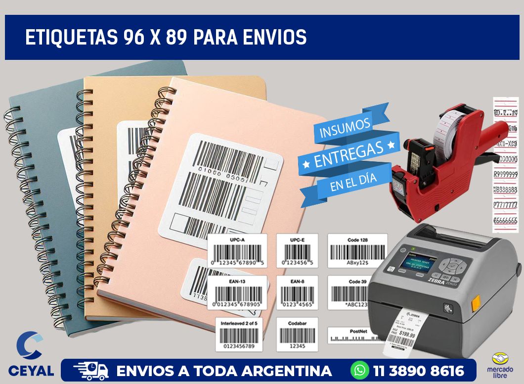 ETIQUETAS 96 x 89 PARA ENVIOS