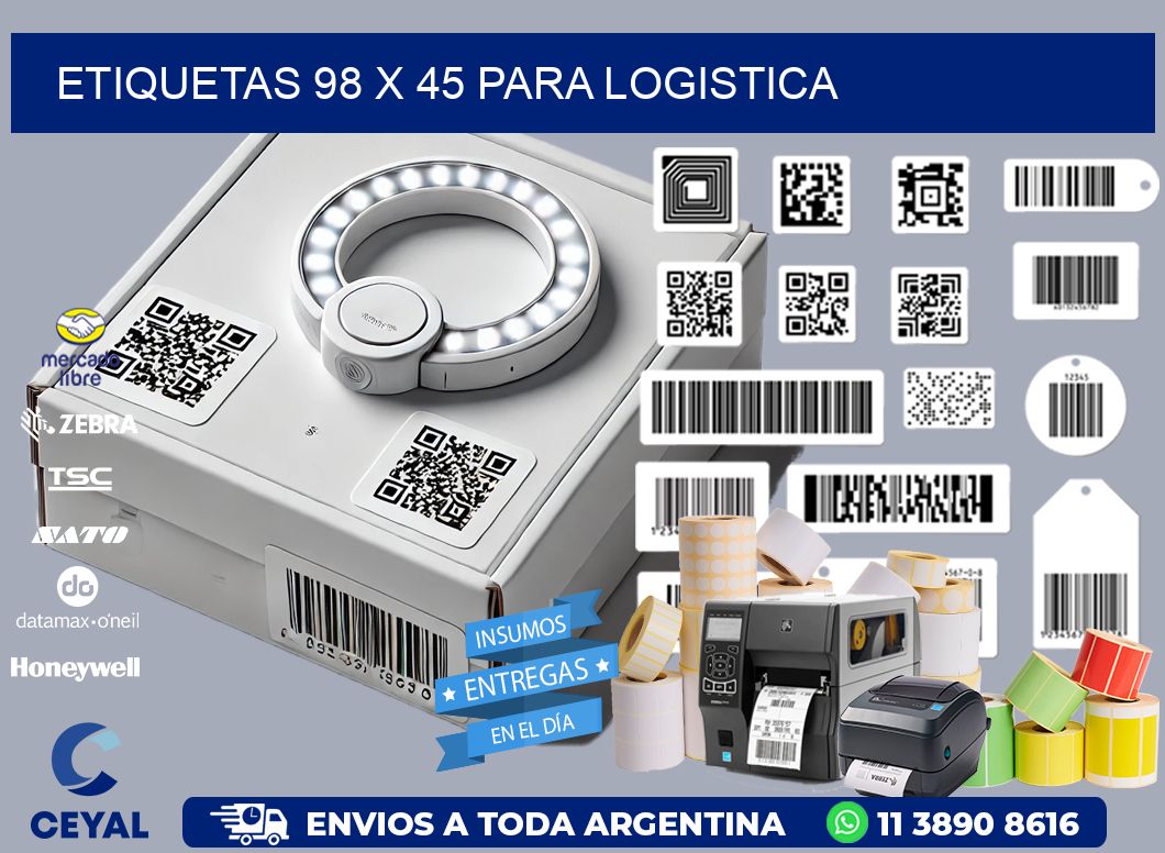 ETIQUETAS 98 x 45 PARA LOGISTICA