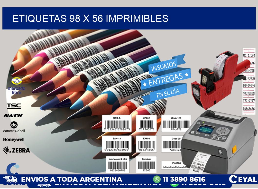 ETIQUETAS 98 x 56 IMPRIMIBLES