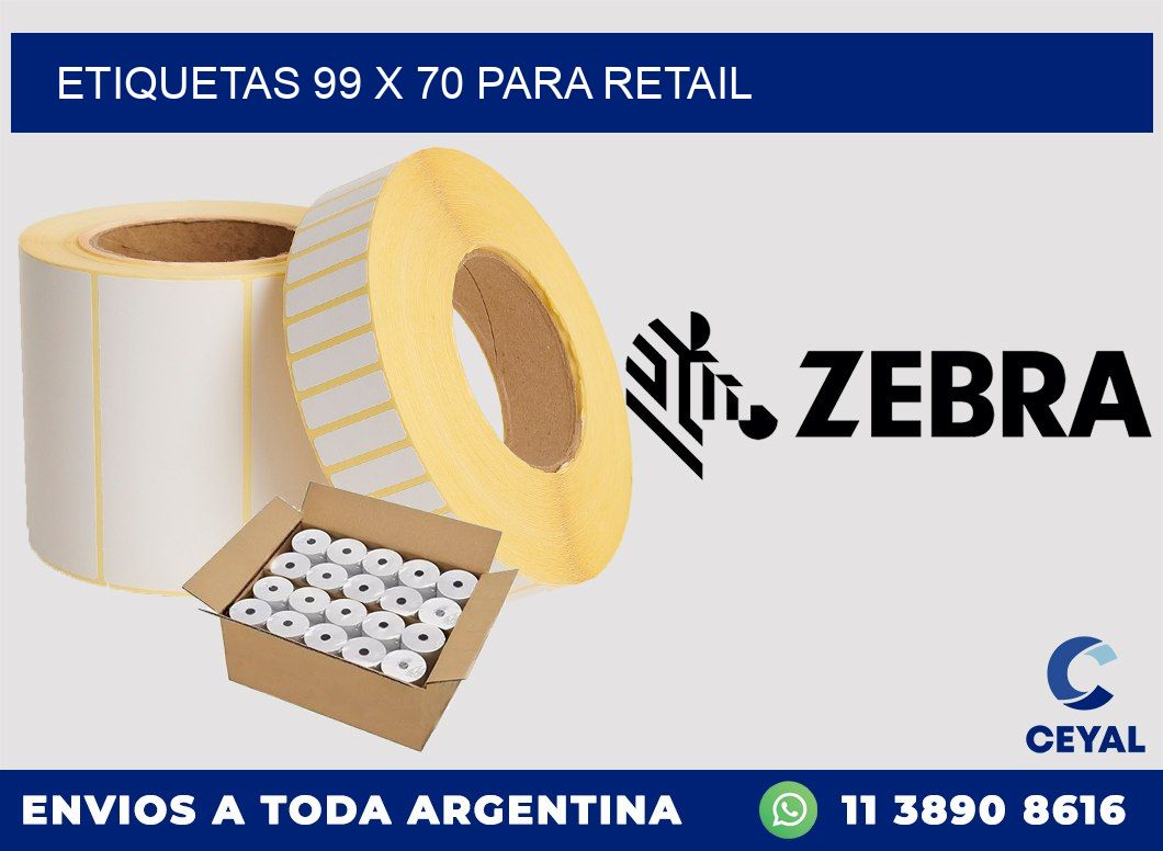 ETIQUETAS 99 x 70 PARA RETAIL