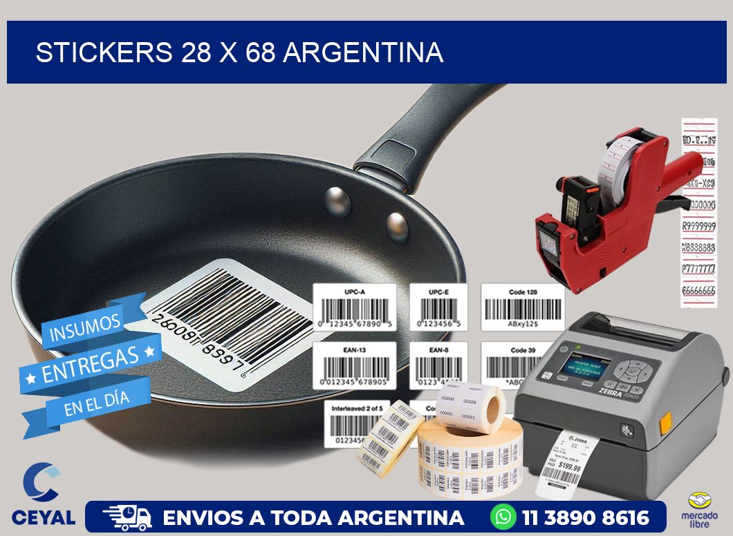 STICKERS 28 x 68 ARGENTINA