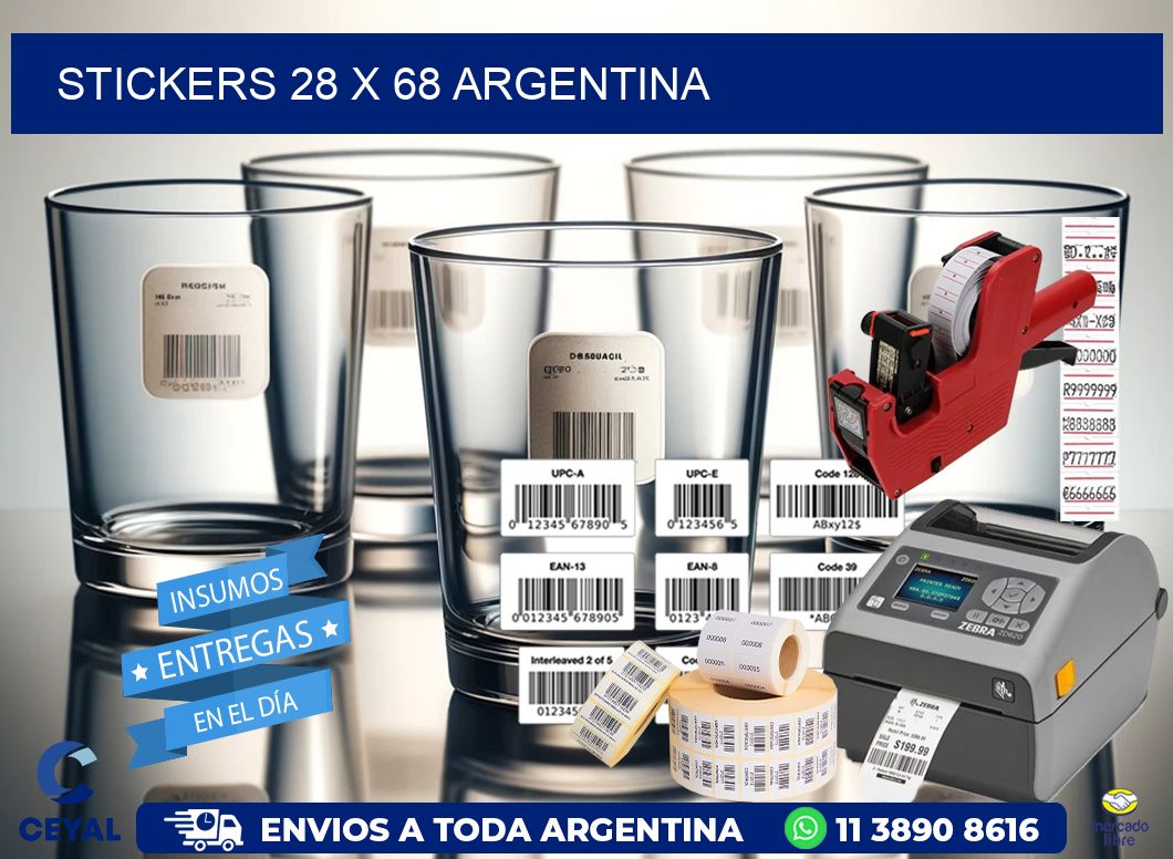 STICKERS 28 x 68 ARGENTINA