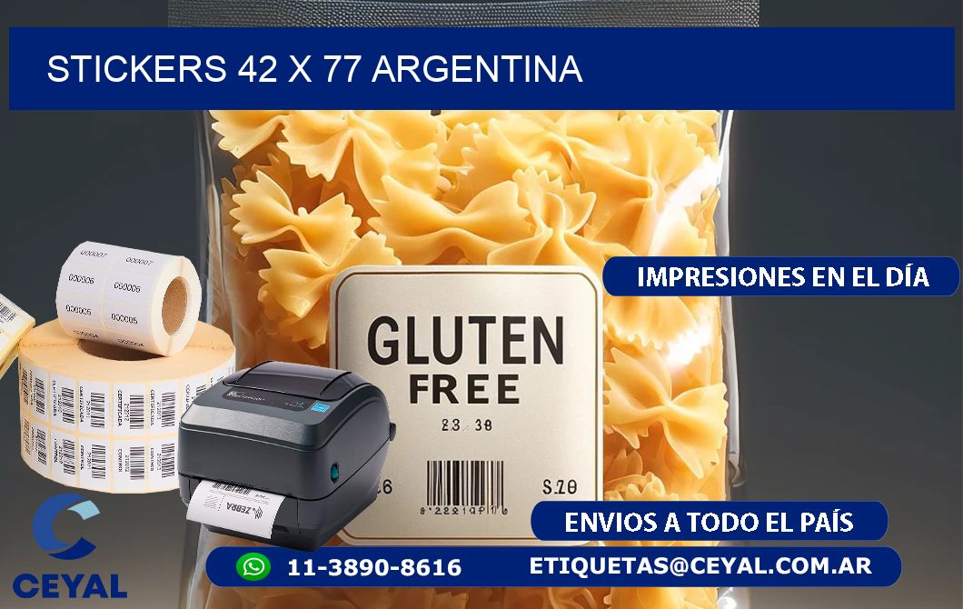 STICKERS 42 x 77 ARGENTINA