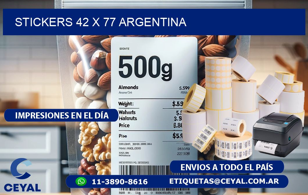 STICKERS 42 x 77 ARGENTINA