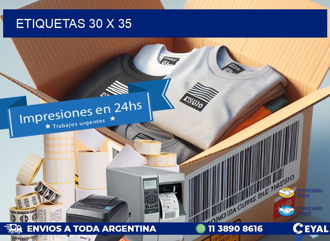 etiquetas 30 x 35
