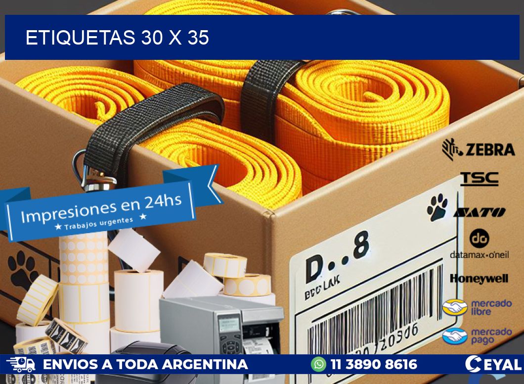 etiquetas 30 x 35