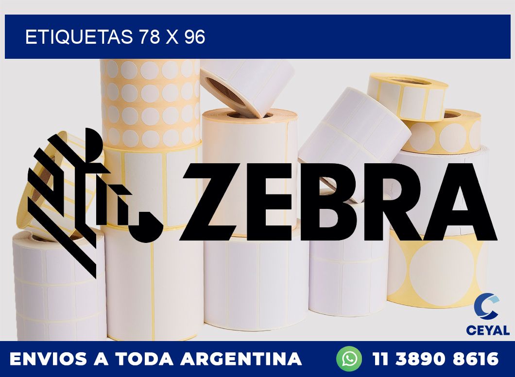 etiquetas 78 x 96