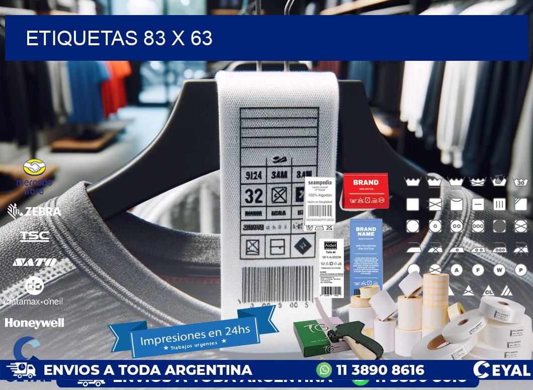 etiquetas 83 x 63