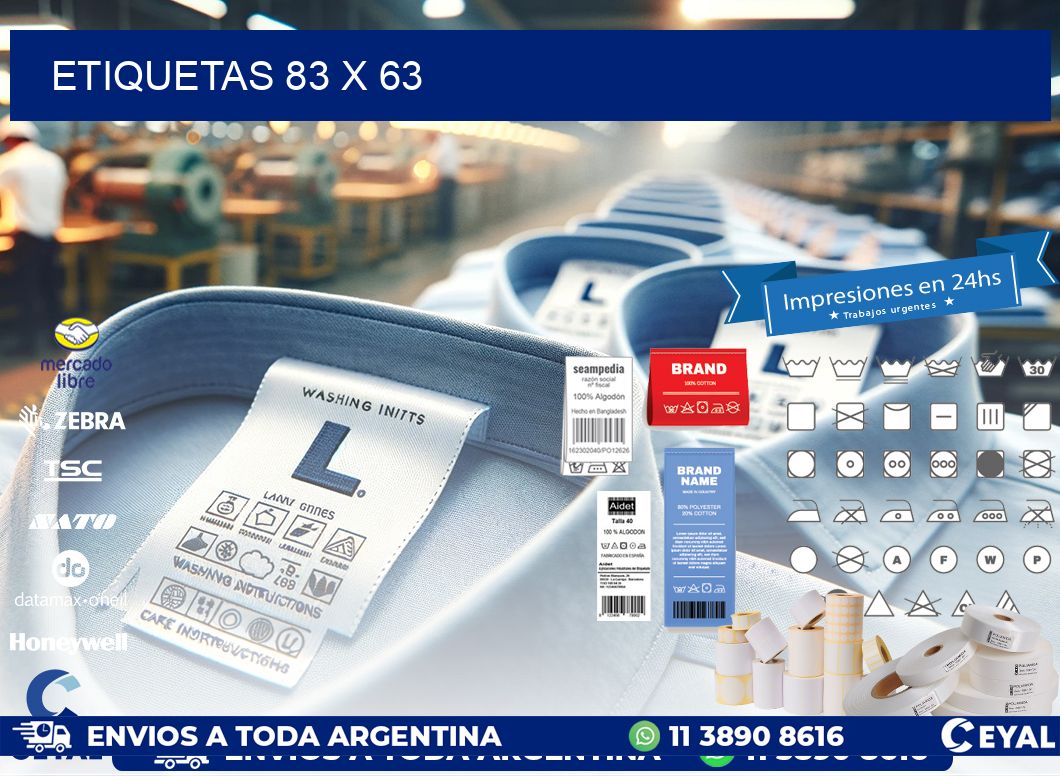etiquetas 83 x 63