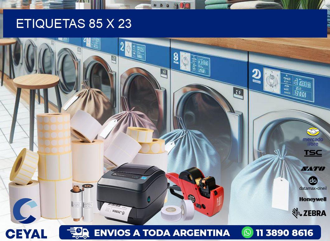 etiquetas 85 x 23
