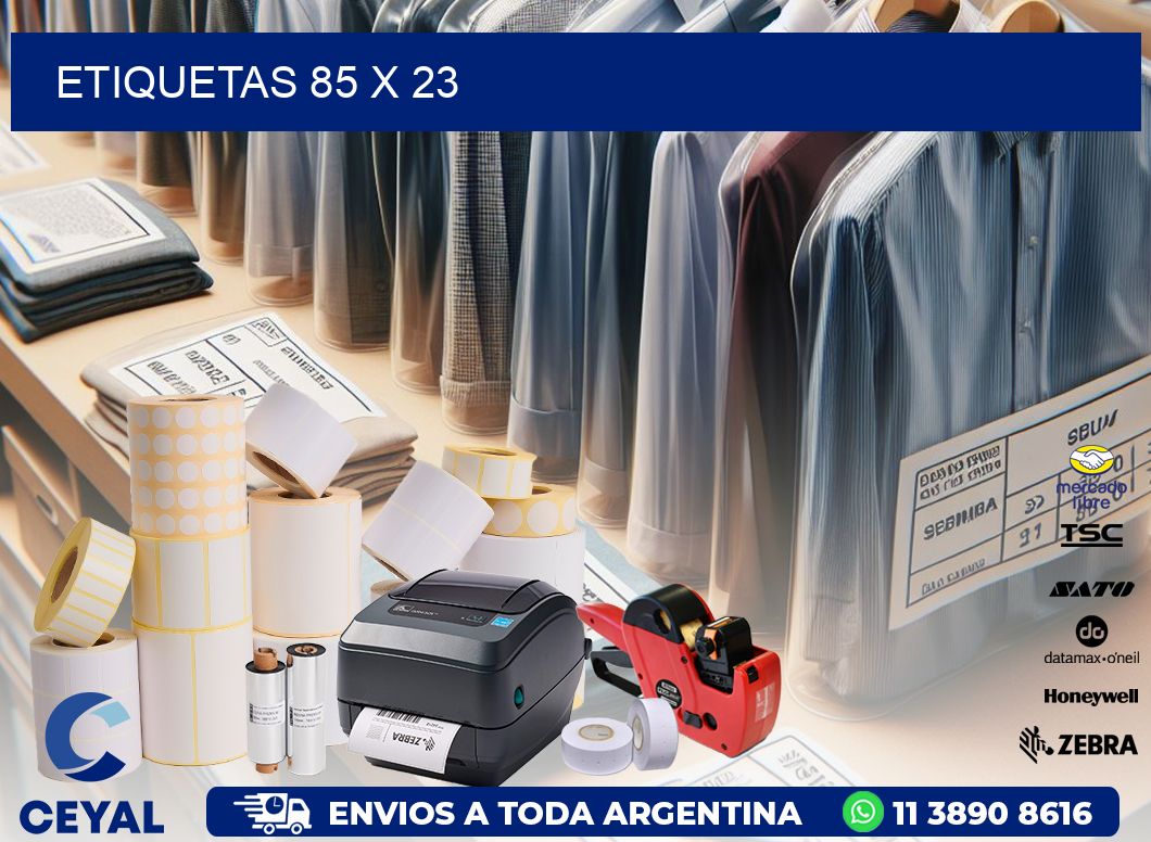 etiquetas 85 x 23