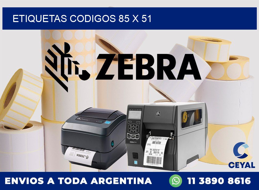 etiquetas codigos 85 x 51
