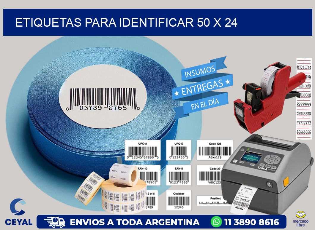 etiquetas para identificar 50 x 24