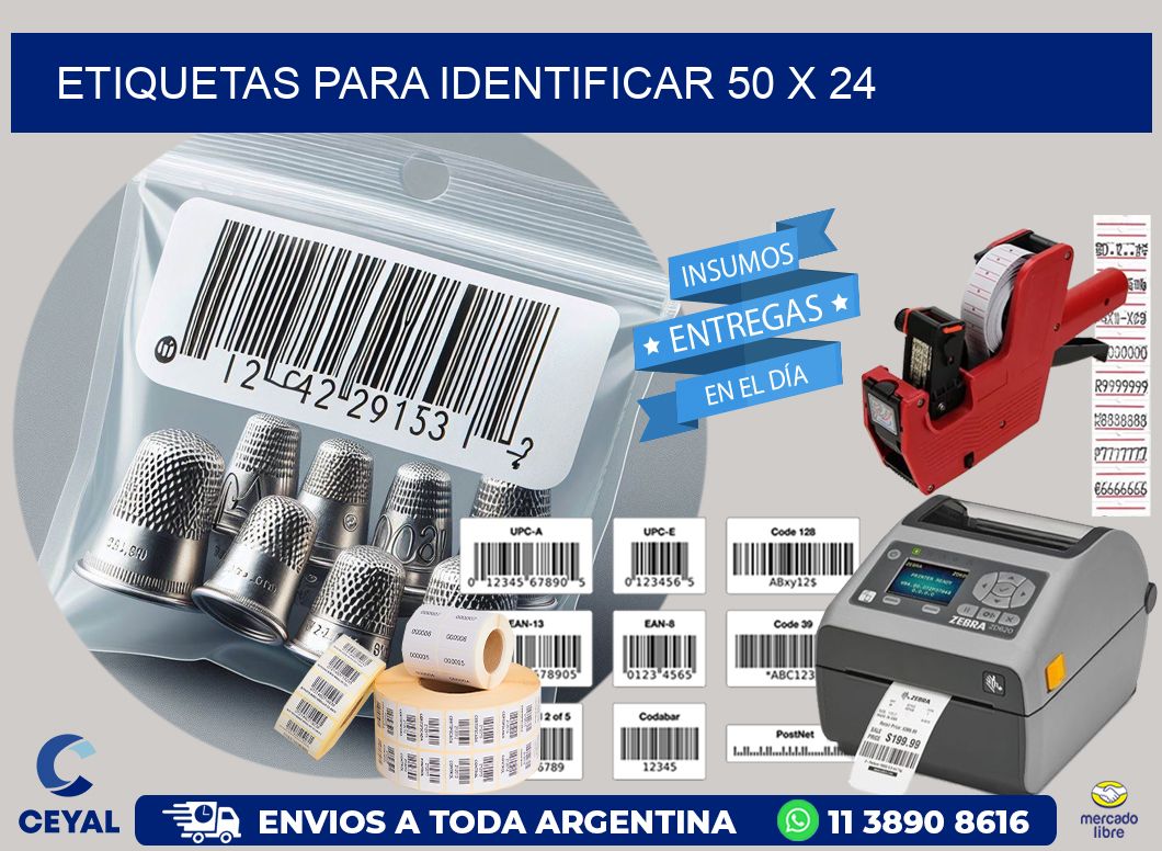 etiquetas para identificar 50 x 24