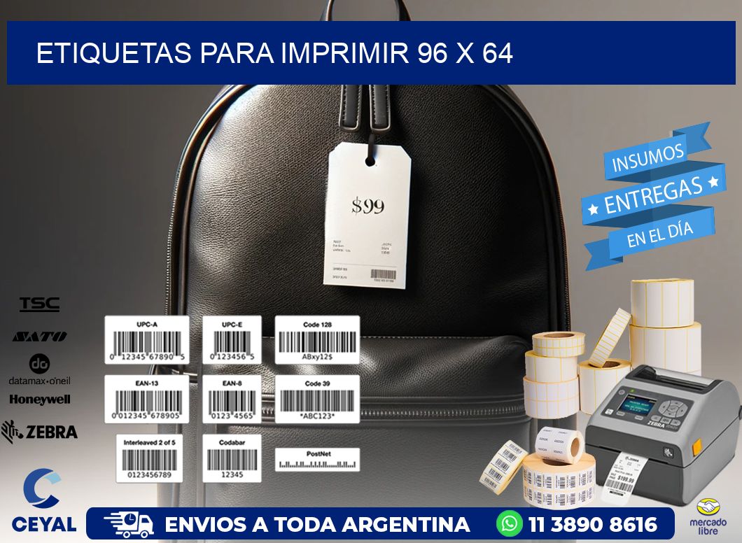 etiquetas para imprimir 96 x 64